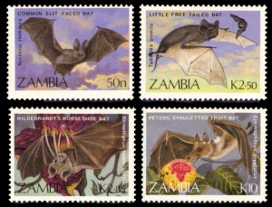Zambia 1989 BATS Scott #466-469 Mint Never Hinged