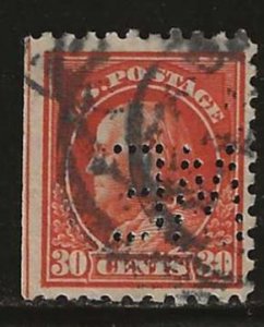 #439 Used Single Perfin