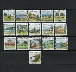 NORFOLK ISLAND SCOTT # 401/16 DEFINITIVES MINT NEVER HINGED