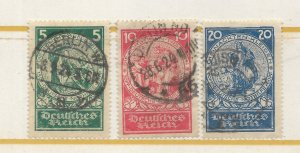 Germany #B8-#B10 From The 1924 Feeding The Hungry Issue Used C.V. $15.25