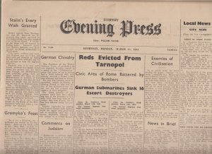 Guernsey Newspaper March 13, 1944 (Original) - Evening Press