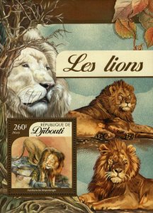 Lions Stamp Panthera Leo Bleyenberghi S/S MNH #902
