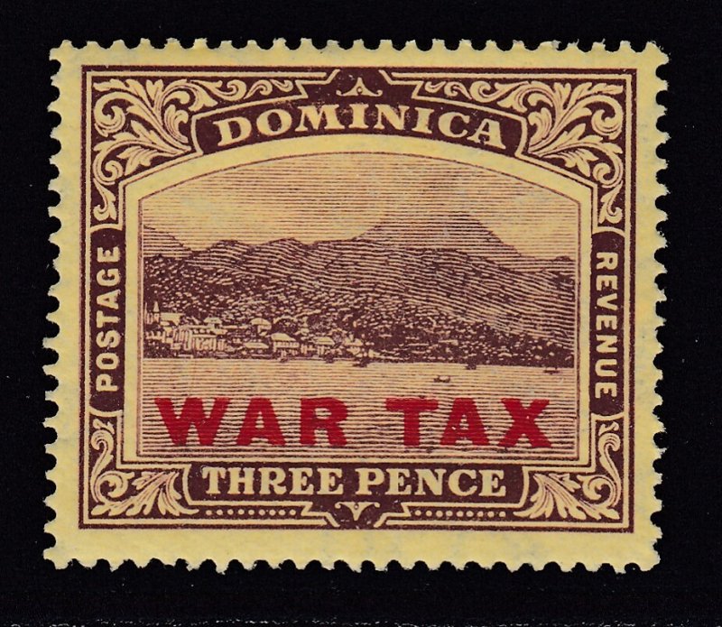 DOMINICA - Scott #MR4 - War Tax - 3pence - MLH - SCV $5.50