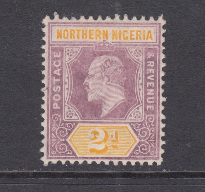 Northern Nigeria SG 22a MLH. 1905 2p KGV on Chalky Paper, VF