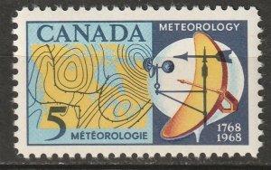 Canada 1968 Sc 479ii MNH** red over blue variety