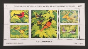 Wildlife Conservation Stamps 1985-91 S/S, MNH, 7 Pics