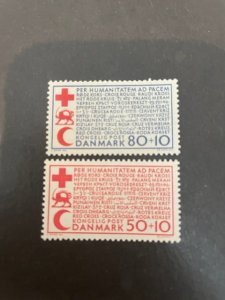 Denmark sc B35,B36 MNH+MH