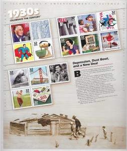 US#3185 $0.32 Celebrate the Century 1930s  (MNH) CV $12.50