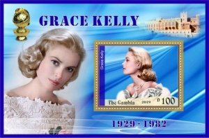 Stamps. Cinema. Grace Kelly  2019 year 6 sheets perforated