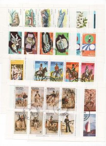 GB Collections 1970s Locals: range of 9 different sheetlets of 8 fu, good them