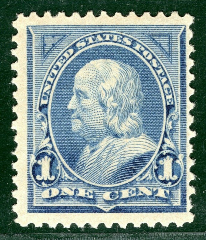 USA Stamp #246 1c Ultramarine (1894) NO WATERMARK Mint MNH UMM Cat $90 BLBLACK31