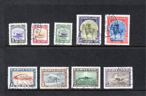 Greenland #10-18,   VF/XF, Used, Exceptional Set, CV $382.50 ....2510002