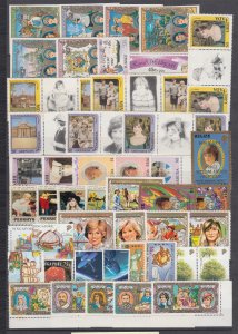 Z5093 JL stamps worldwide mnh lot with british and french colonies & more