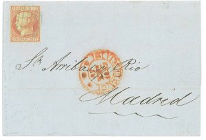 P2892 - SPAIN EDIFIL NR. 12, FROM VALENCIA 17.1.1852-