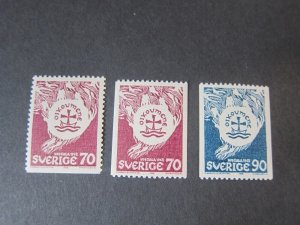 Sweden 1968 Sc 787-89 set MNH
