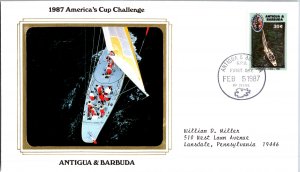 Worldwide First Day Cover, Ships, Sports, Antigua