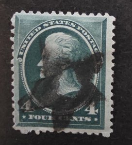 US Scott 211 1883 4 Cent Andrew Jackson Used Stamp T20055