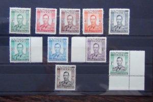 Du sud Rhodesia 1937 valeurs to 2 s MNH