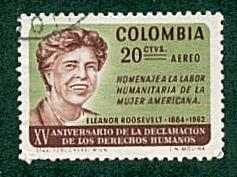 Colombia - #C462 Elenor Roosevelt  - Used