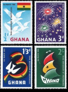 Ghana 1960 Sc 71-74 M lh