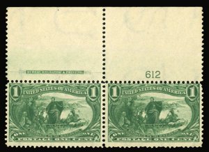 United States, 1898 Trans-Mississippi Issue #285 Cat$150+, 1898 1c dark yello...