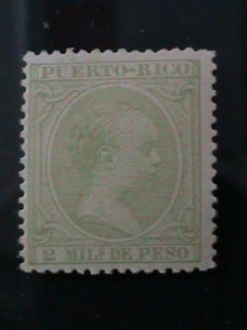 PUERTO-RICO-1890 SC#86- KING ALFONSO XIII-MH -VF-134 YEARS OLD-HARD TO FIND