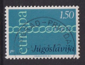 Yugoslavia  #1052  cancelled  1971  Europa  1.50d