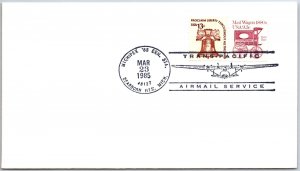 US SPECIAL EVENT COVER TRANSPACIFIC AIRMAIL SERVICE MICHIPEX DEARBORN HEIGHTS