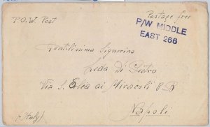 56022 - EEGYPT / WWII - POSTAL HISTORY: COVER from P.W. 1943 MIDDLE EAST 266-