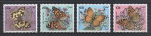 Algeria Butterflies 1996 Mi#1158-1161 MNH