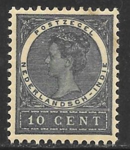 Netherlands Indies 48: 10c Queen Wilhelmina, MH, F-VF