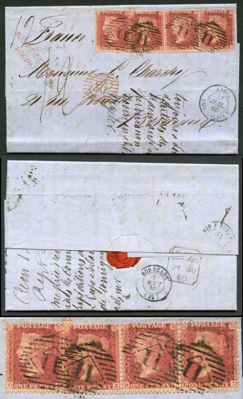 Penny Star x 4 on cover RED 50 in Diamond insufficiently pre-paid