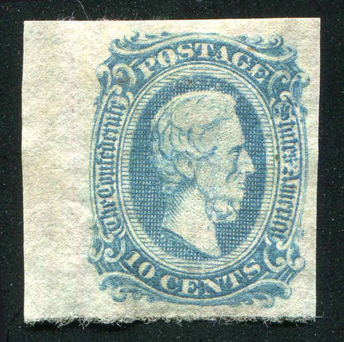 Confederate States Jeff Davis #11 Very Fine Impression - Margin