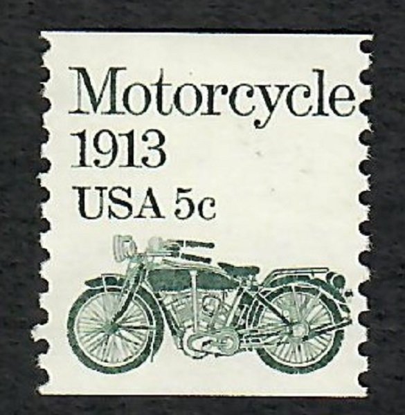 1899 Motorcycle F-VF MNH transportation coil single