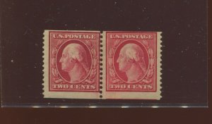 388 Washington Mint Coil Paste Up Pair of 2 Stamps with PF Cert (Stock 388 PF )