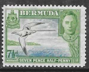 Bermuda 121D: 7.5d White-tailed Tropicbird (Airmail cancel), MNH, F-VF