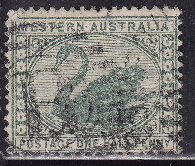 Western Australia 89 Swan ½p BONC 1910