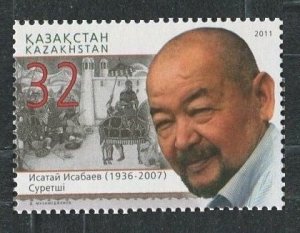 2011 Kazakhstan 728 75th anniversary of the graphic artist I. Isabaev