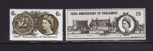 Great Britain 422-423 Set MHR Parliament Anniversary