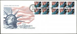 US FDC #3985b Booklet Pane of 10  Artcraft Cachet Washington, DC 