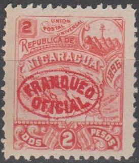 Nicaragua #O89 F-VF Unused CV $16.00 (C486)