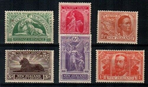 New Zealand Scott 165-70 Mint hinged