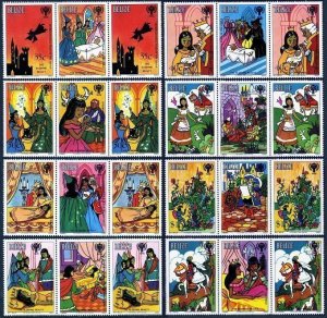 Belize 513-520 pairs/label,521-522,MNH. Year of Child IYC-1979. Sleeping Beauty.