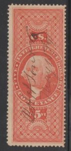 U.S. Scott #R89c Revenue Stamp - Used Set of 2 - IND