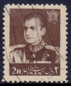 Iran,1958, Mohammad Reza Shah Pahlavi, 2r, sc#1113, used**