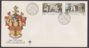 SOUTH AFRICA - 1979 300 YEARS OF STELLENBOSCH - 2V FDC