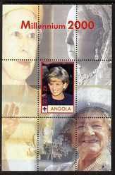 ANGOLA - 2000 - Princess Diana #1 - Perf Min Sheet - M N H - Private Issue