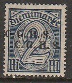 Germany-Upper Silesia O51, 2M DOUBLE HORIZ OVERPRINT. MINT, NH. VF. (424)