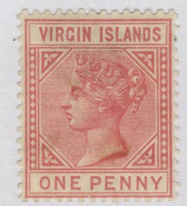 BRITISH VIRGIN ISLANDS QV SG29, 1d pale rose, M MINT. Cat £50.