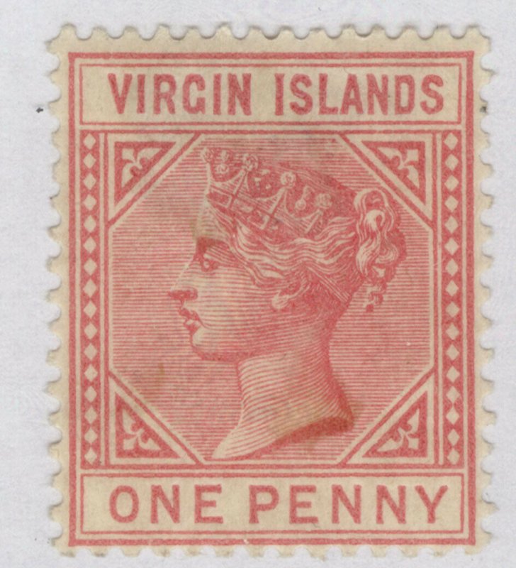 BRITISH VIRGIN ISLANDS QV SG29, 1d pale rose, M MINT. Cat £50.